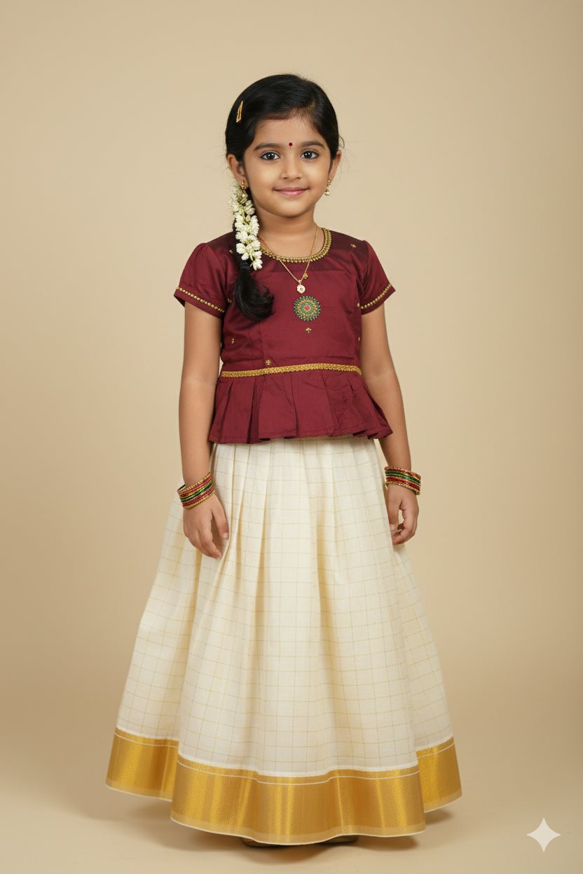 Maroon_&_Gold_Heirloom_Pattupavada_Set