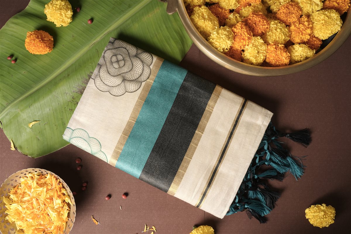 The_Geometric_Rose_Saree