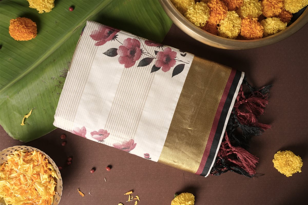 Dusty_Rose_Cotton_Kasavu_Saree